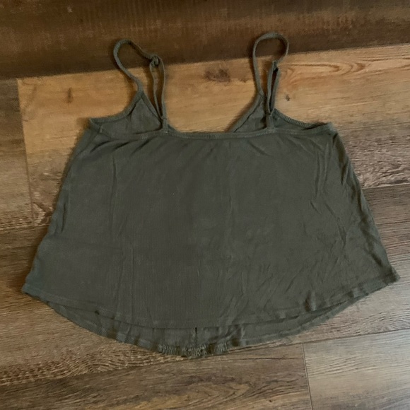 AE ribbed knit tank olive green - Picture 5 of 8